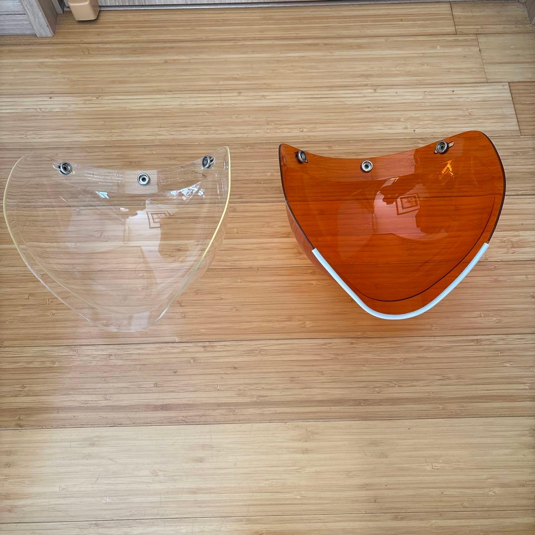 BUCO純正シールド クリア オレンジ 2枚セット　純正コンバーター付き　ブコ