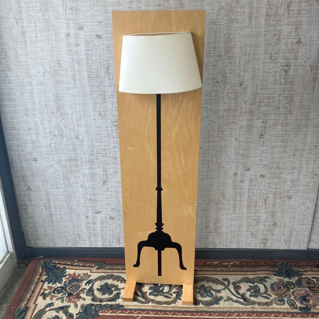 北欧レトロ ライティングホームデコ スタンドライト柄騙し絵シェードランプ ライト