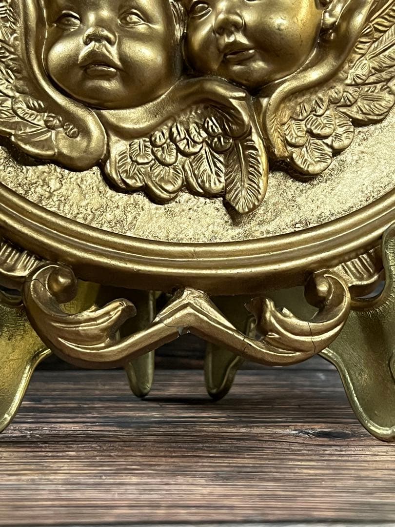 天使　オブジェ　置物　エンジェル　真鍮