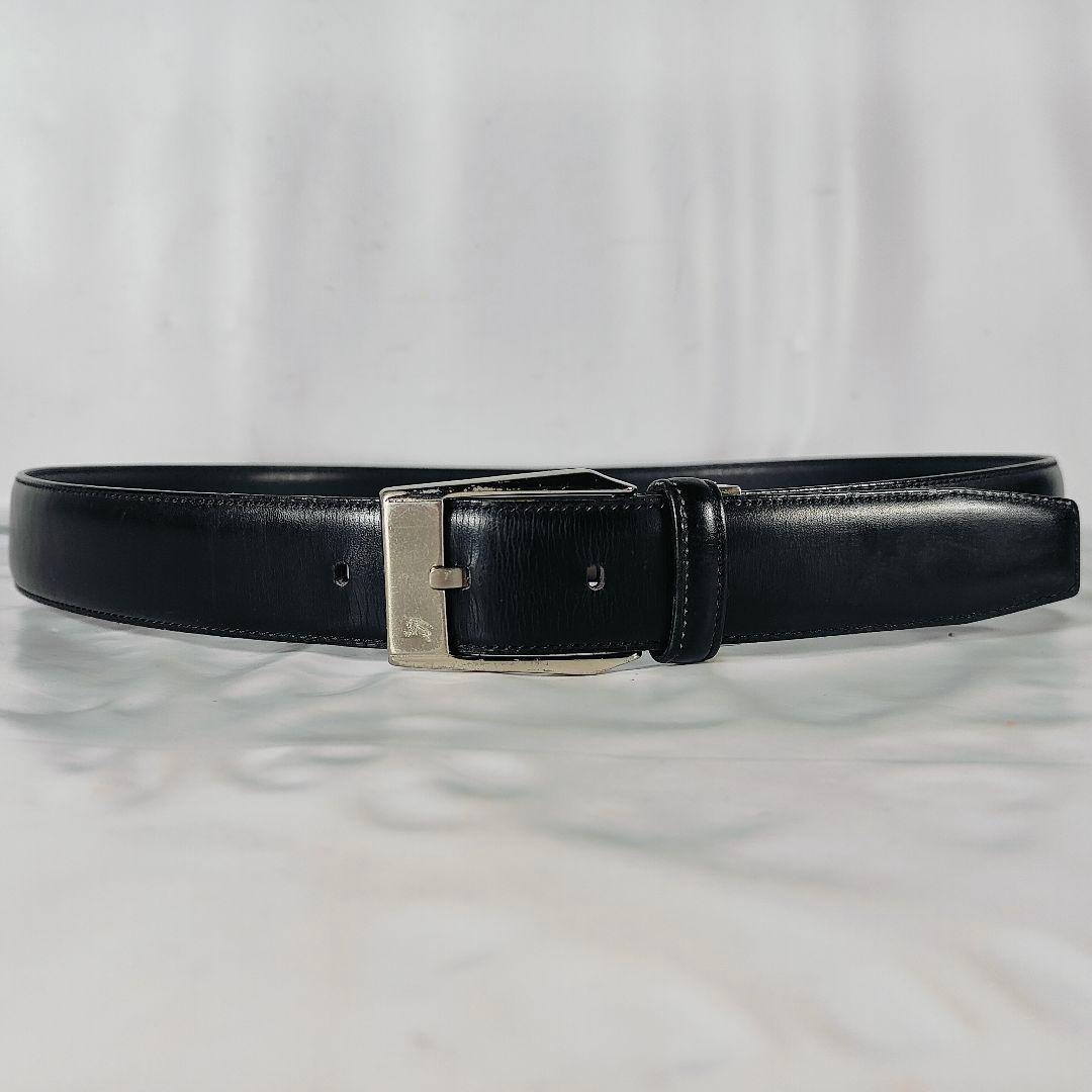 【高級ヴィンテージ】オールドバーバリー 極上エイジングドレスベルト　艶本革正規品