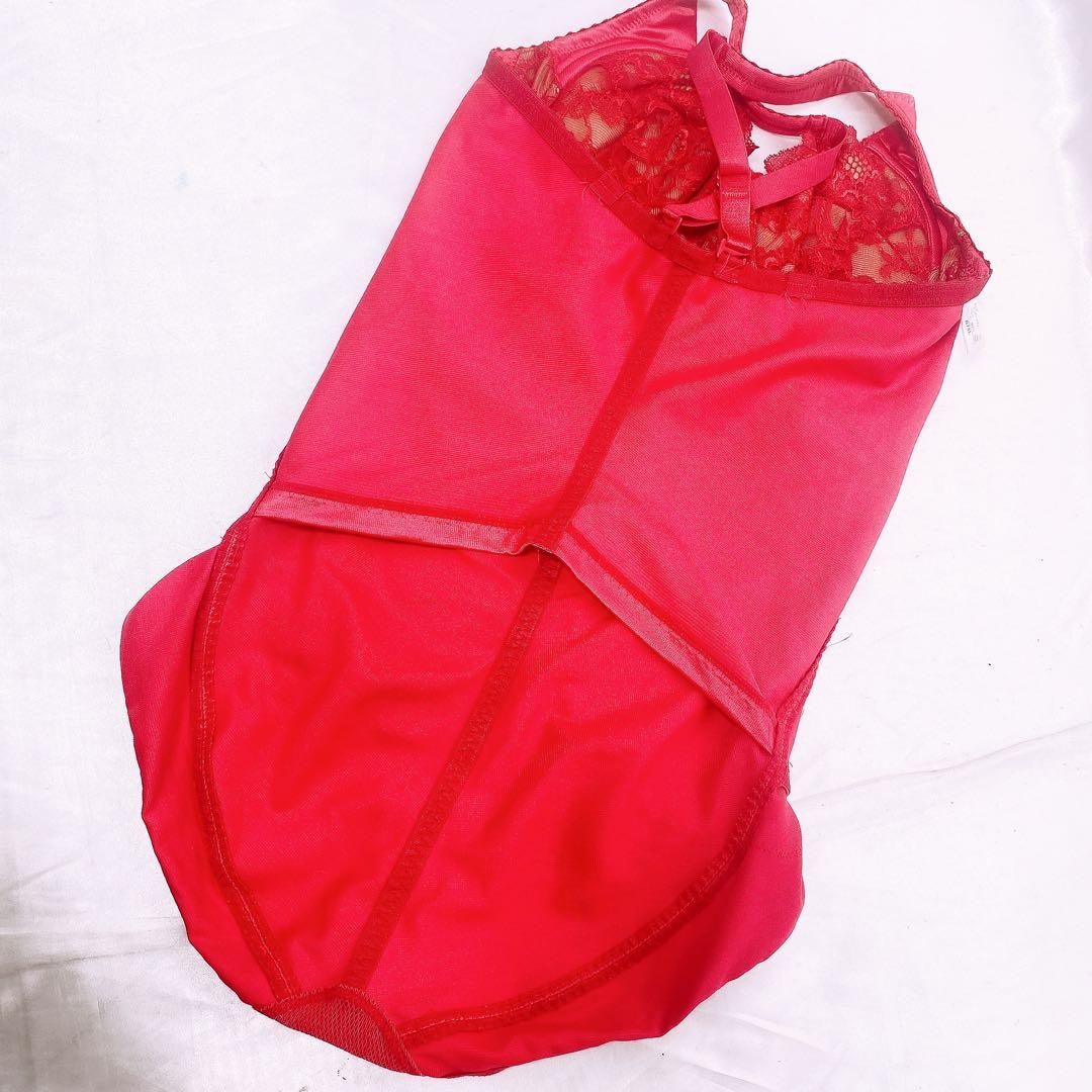 マ*ー様 392 MARUKO ボディスーツ　B75L デコルテレッド　限定色に