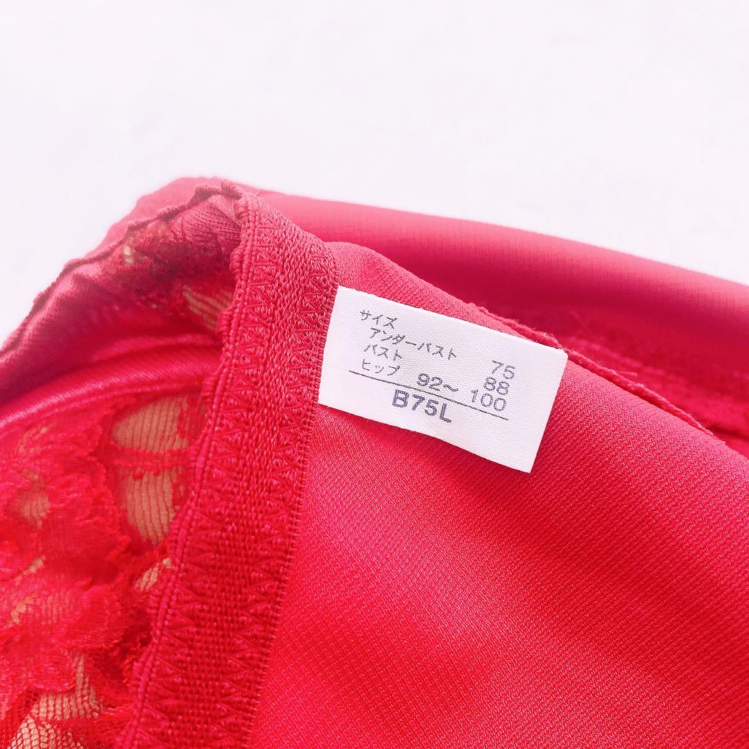 マ*ー様 392 MARUKO ボディスーツ　B75L デコルテレッド　限定色に