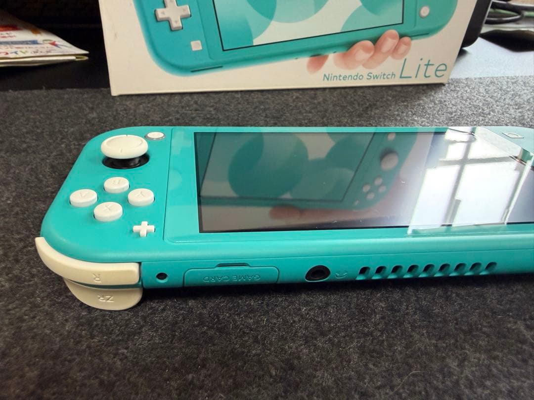 Nintendo Switch Lite ターコイズ 本体+ACアダプター+外箱
