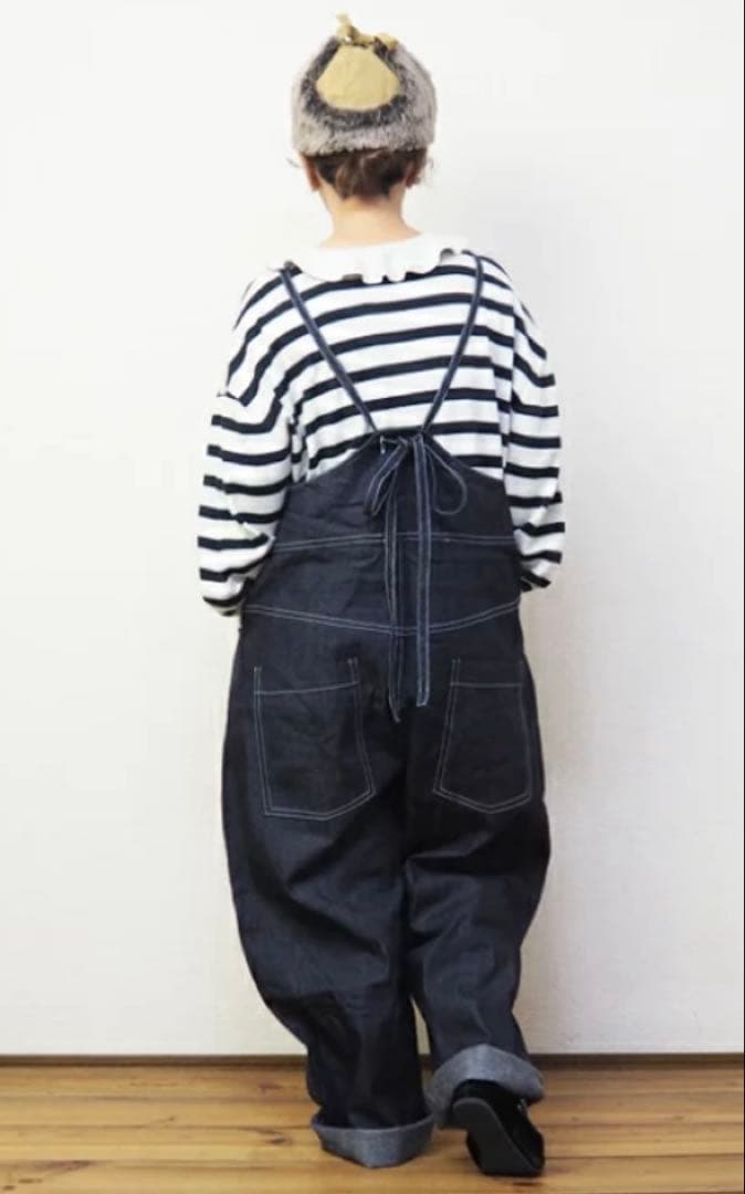 新品！NARU ナル 8ozムラデニム ノッポサロペット