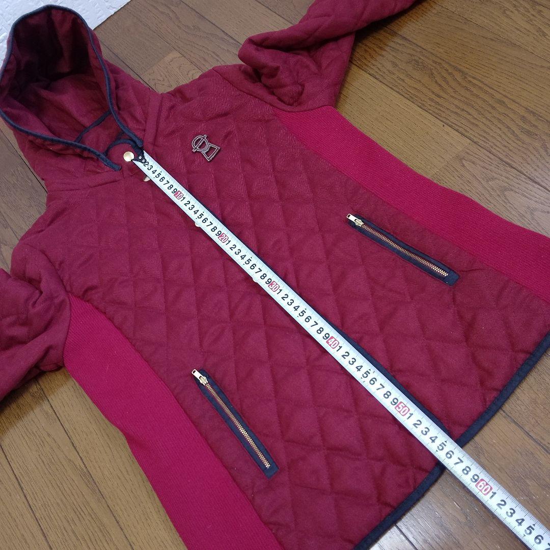 PICONE ピッコーネ赤 キルティング フード付きジャケット サイズL