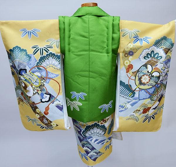 七五三 三歳 男児 被布 着物フルセット 日本製 陽気な天使 NO34319