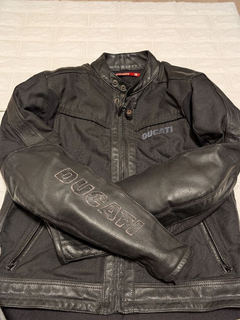 DUCATI ライダースジャケット L ロゴ プロテクター メッシュ ツーリング