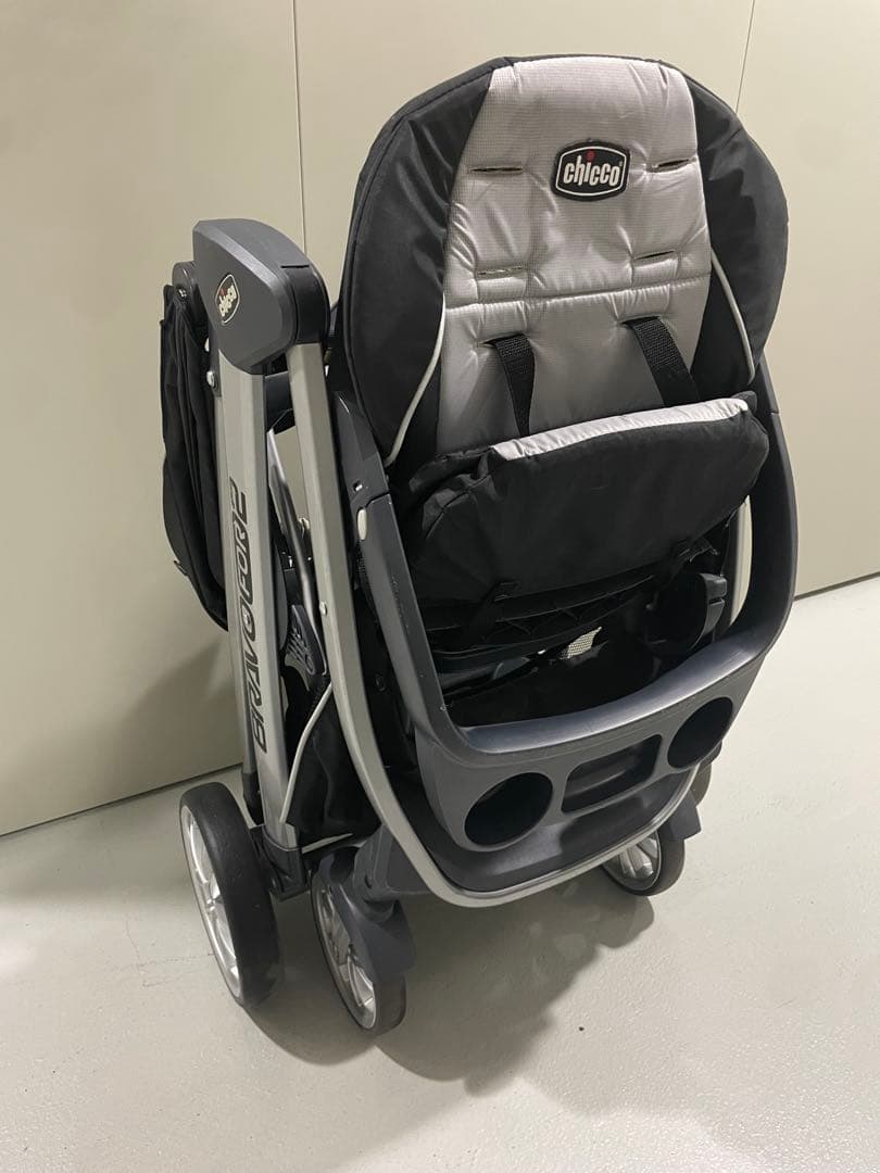 Chicco Bravo for 2 二人乗ベビーカーグレー/ブラック