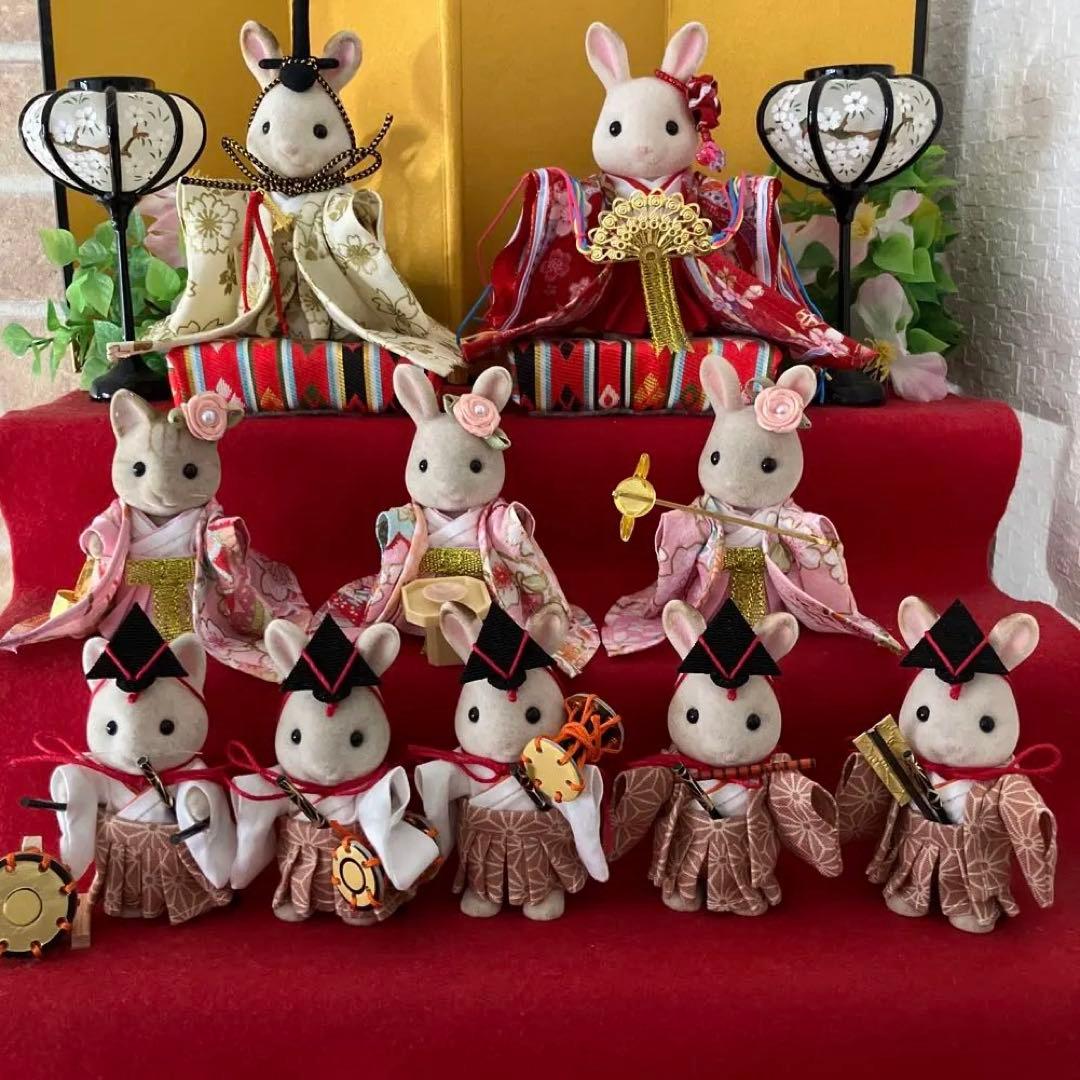 ひな祭り　シルバニア ハンドメイド