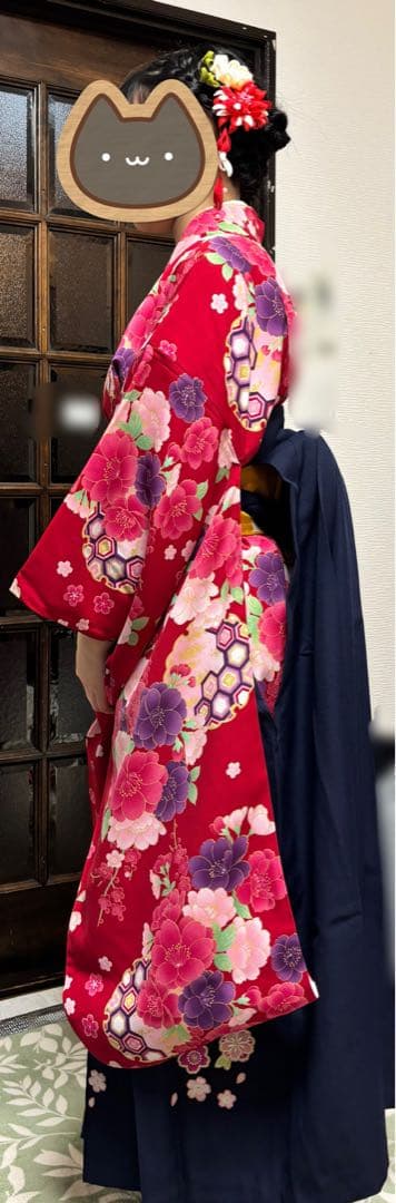 卒業式 アリサナ☆袴セット160美品 髪飾り付き