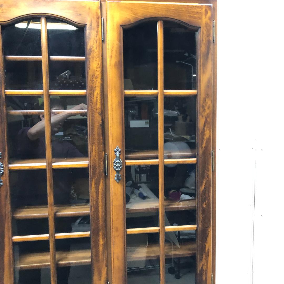 【古家具】カリモク家具 コロニアル ヴィンテージ 食器棚　750709-9