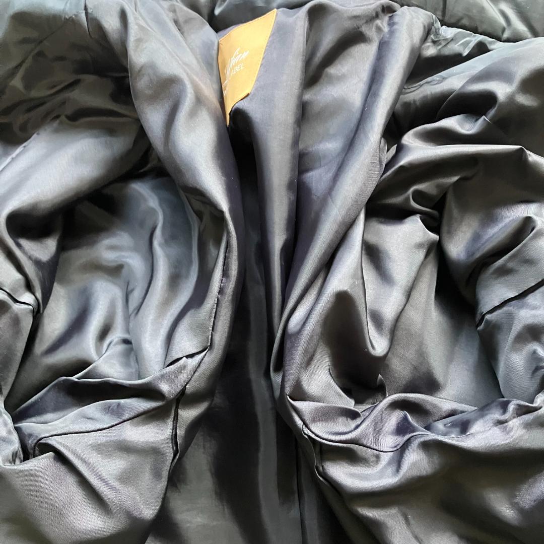 美品◎レリアンホワイトレーベル ダイヤキルト ロングコート 4L 黒 軽量