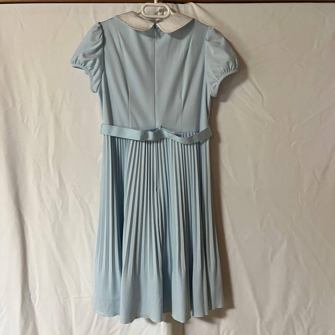 いいね❤️familiar 水色 半袖 ワンピース 130cm