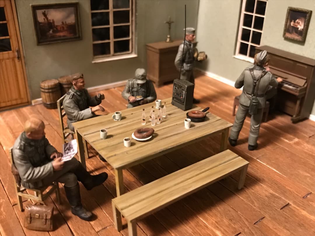 ジオラマ 1/35 タミヤ　cobaanii　イタレリ　ドイツ軍　完成品