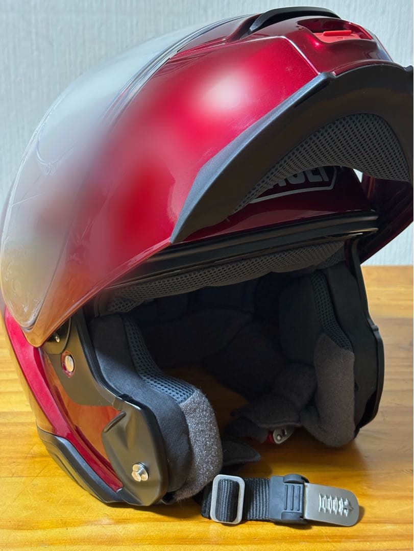 お*ち様 SHOEI NEOTEC II ワインレッド システムヘルメット