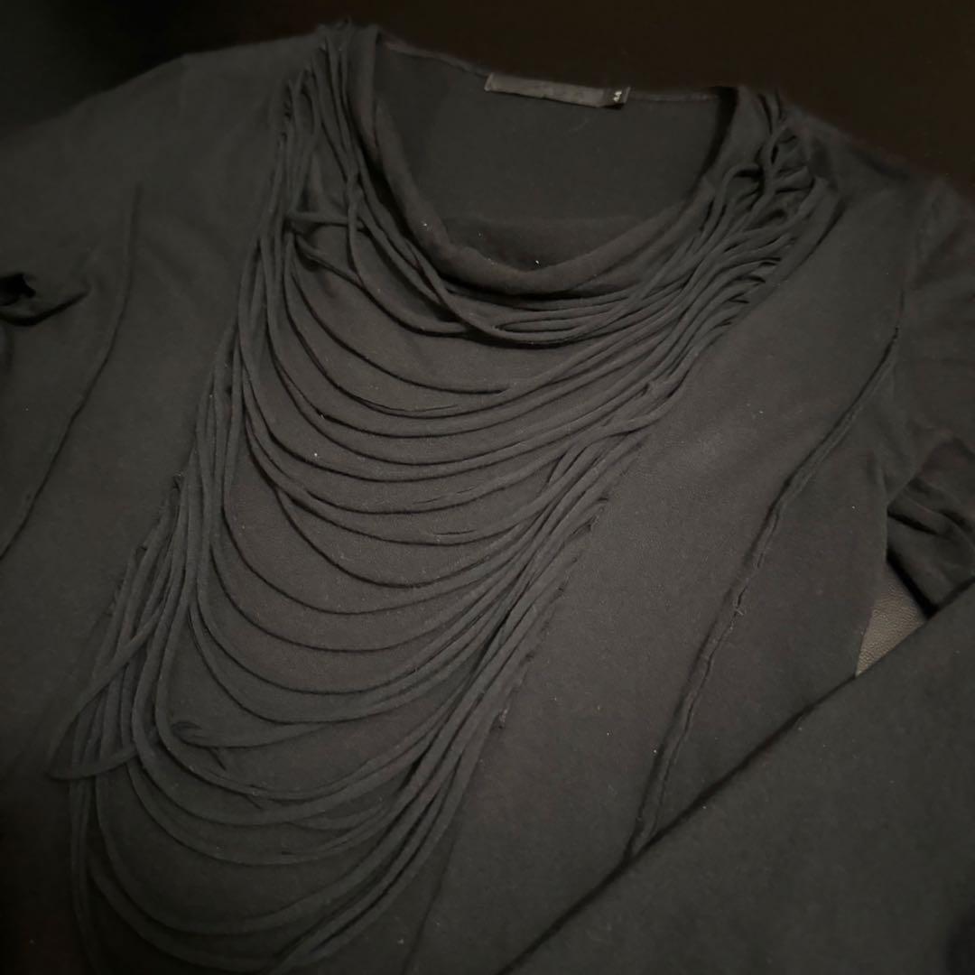 トップス [FUGA] drape race long T size44