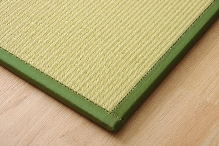 〇〇日本製 グリーン４枚セット【大人気】水拭きできる ポリプロピレン 置き畳