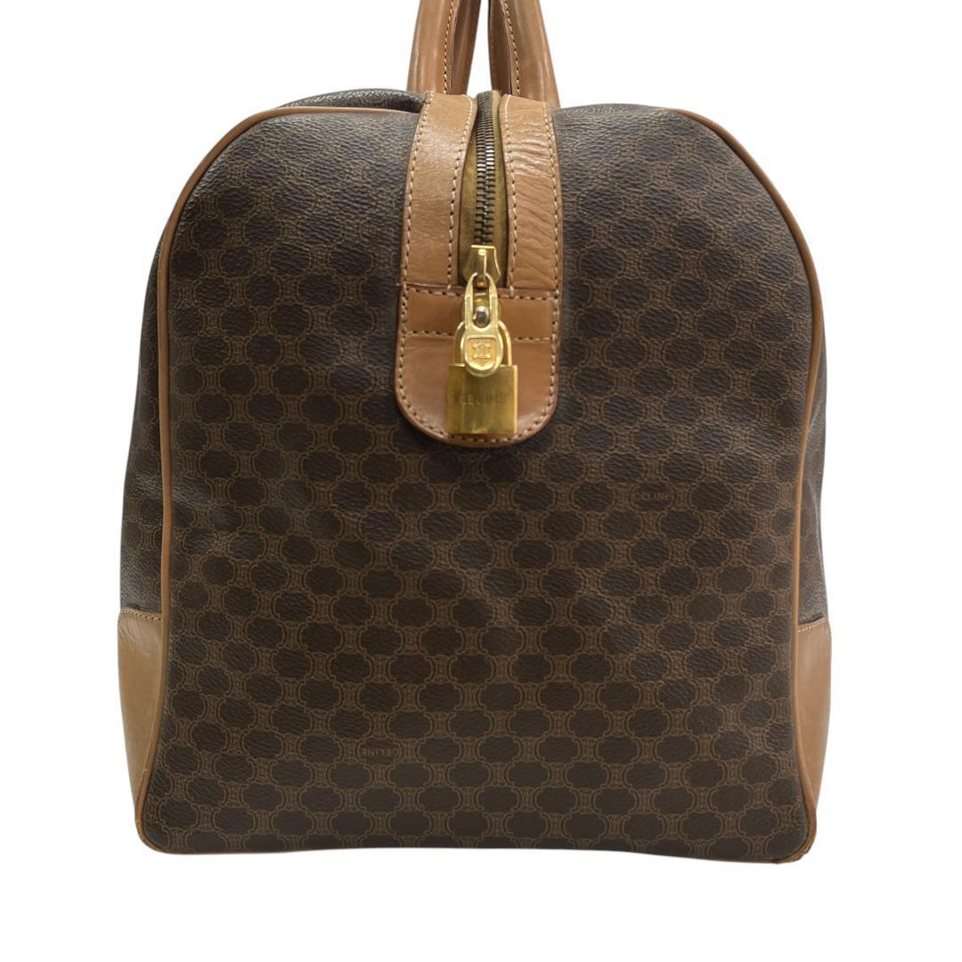 CELINE オールドセリーヌ ボストンバッグ マカダム柄 トリオンフ 旅行