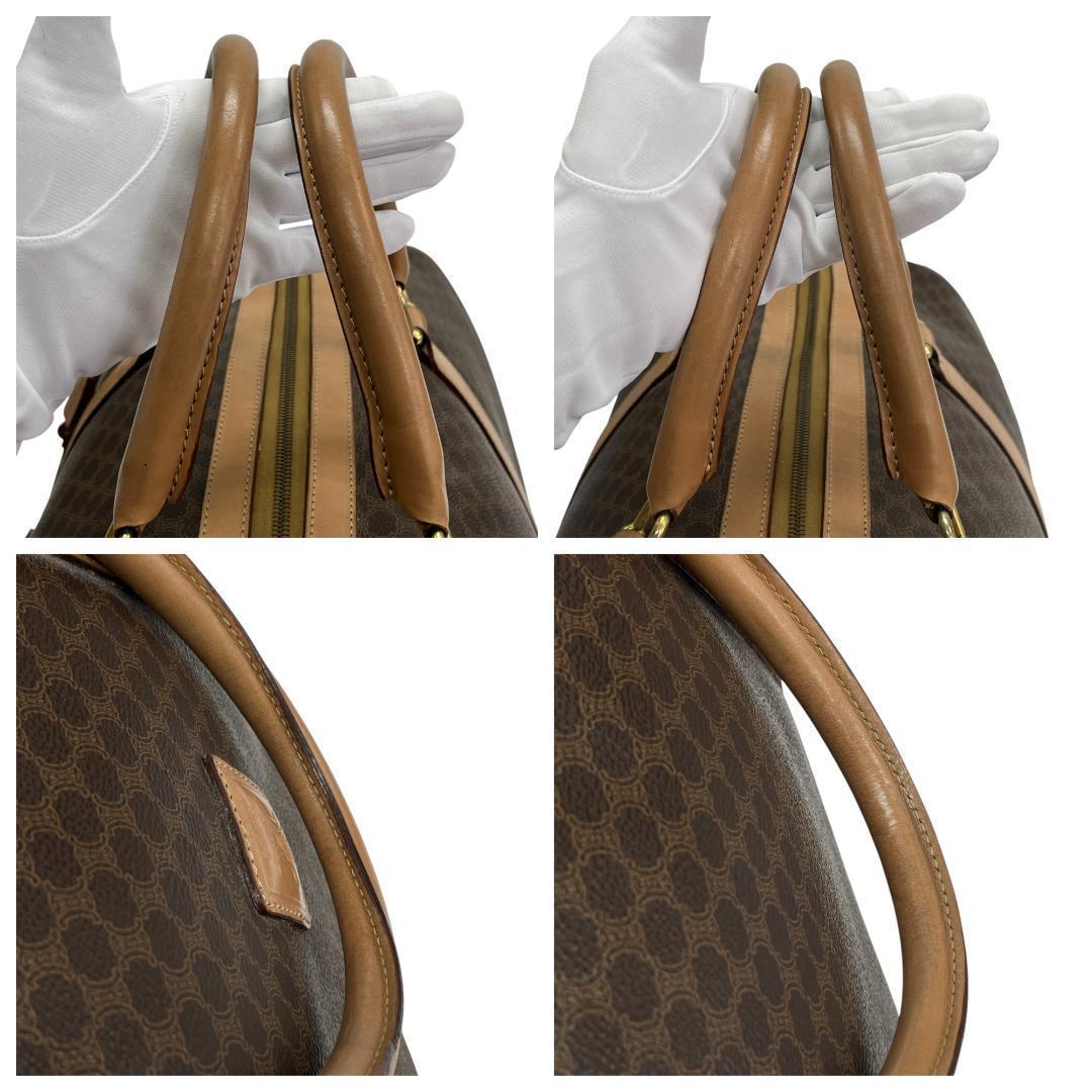 CELINE オールドセリーヌ ボストンバッグ マカダム柄 トリオンフ 旅行