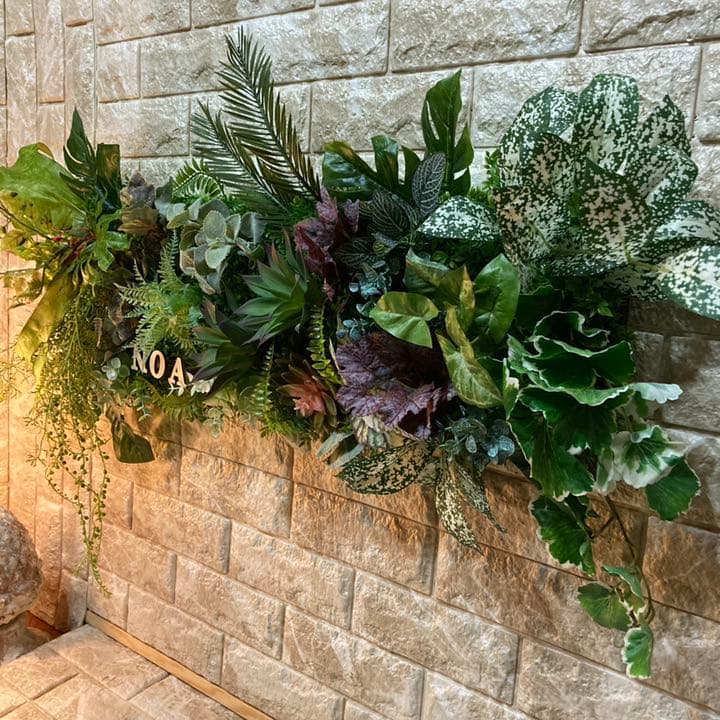 光触媒　人工観葉植物　ウォールグリーン235689