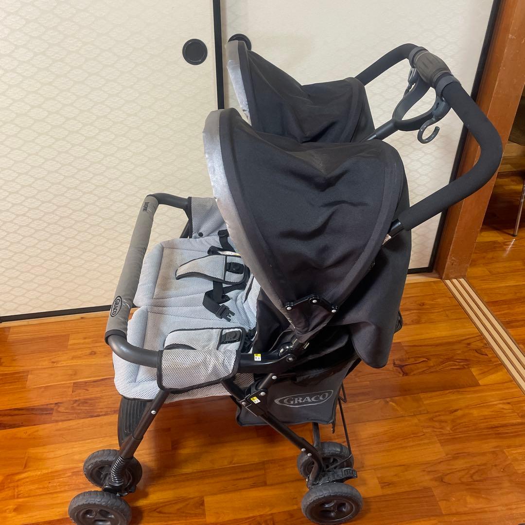グレコ　Graco DuoSport 双子ベビーカー グレー/ブラック