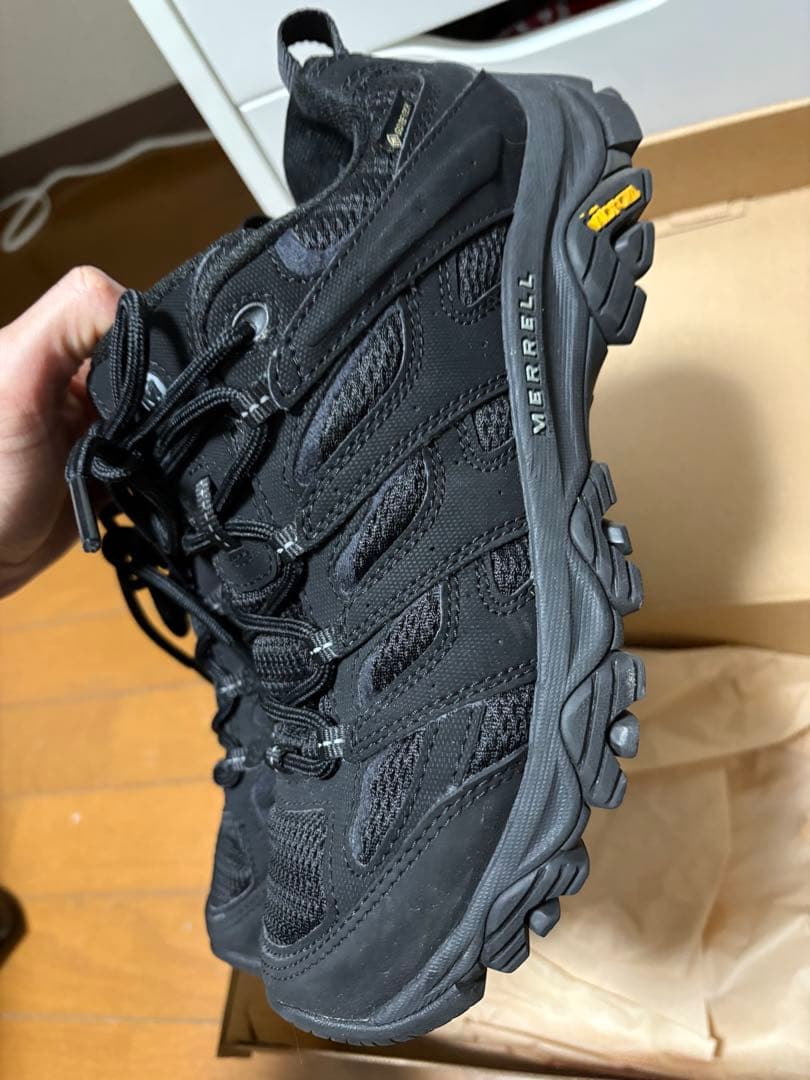 MERRELL ブラック ハイキングシューズ