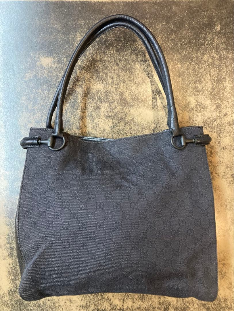 タ*マ様 GUCCI GG柄 ブラック トートバッグ ハンドバッグ キャンバス