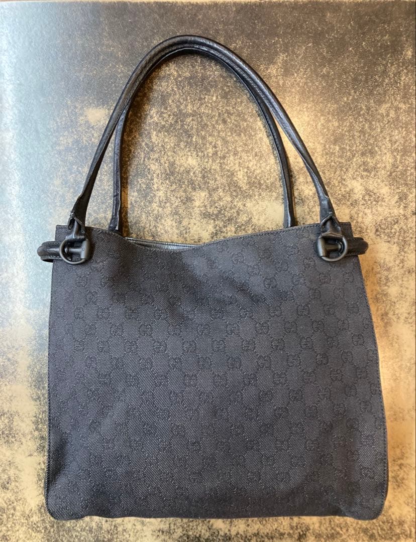 タ*マ様 GUCCI GG柄 ブラック トートバッグ ハンドバッグ キャンバス