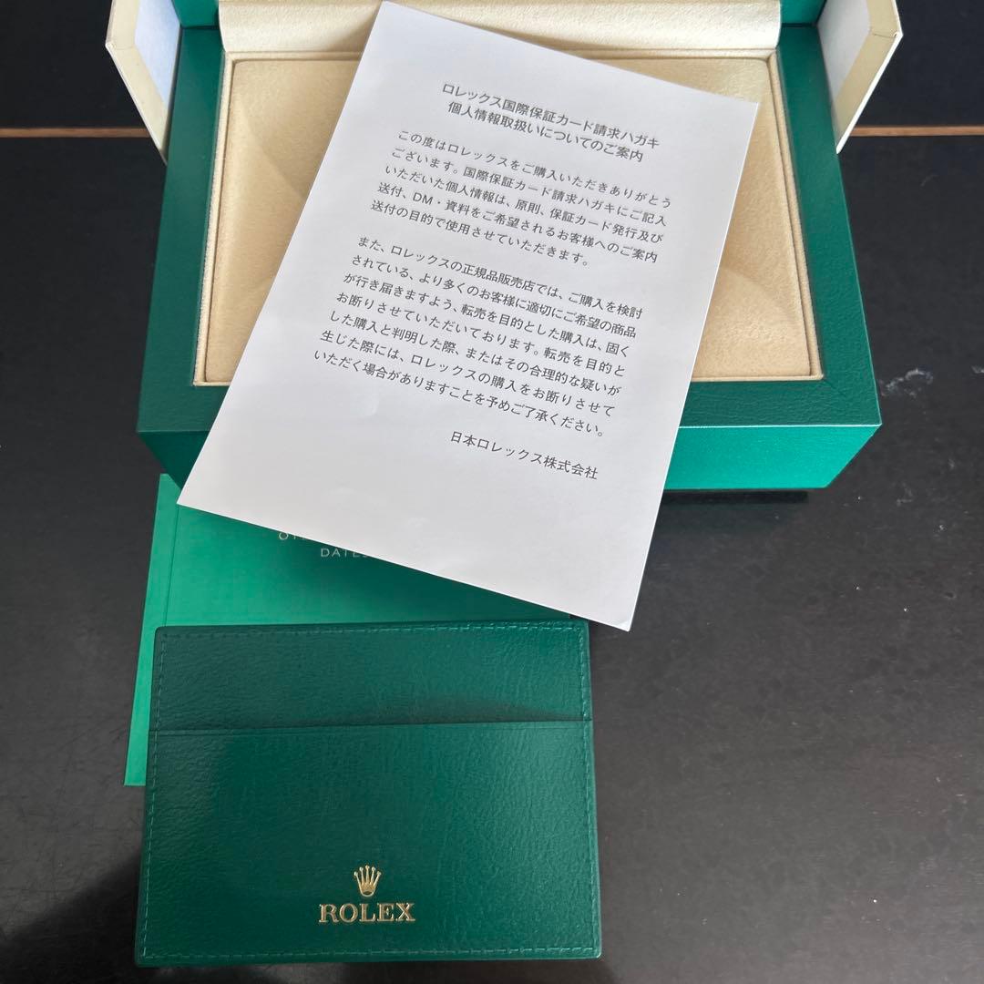 正規品購入　ROLEX グリーンボックス(空箱）