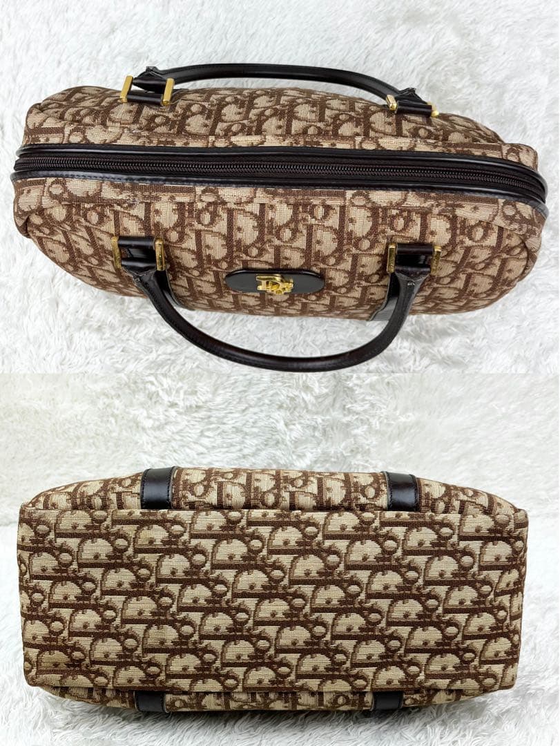 【極美品】クリスチャンディオール トロッター ロゴ金具 ボストンバッグ
