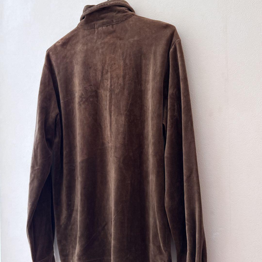 【RRL】三ツ星初期タグ ベロアプルオーバー シャツ S 長袖希少 名作品