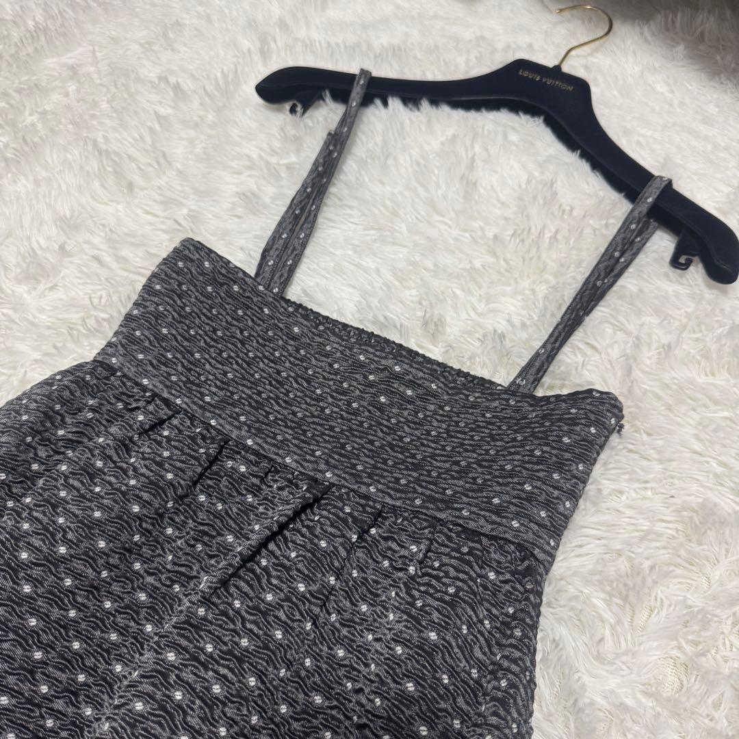完売品 大人気 ブルレア Bluelea ドットサスペンダースカート