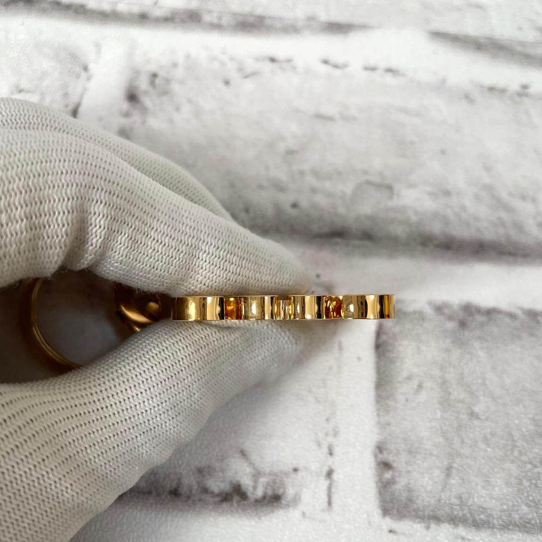 未使用級✨ロエベ　キーホルダー　キーリング　アナグラム　ゴールド金具　付属品