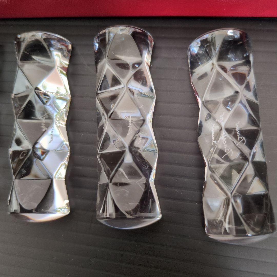 （新品未使用品）Baccarat バカラクリスタル箸置き 5個セット
