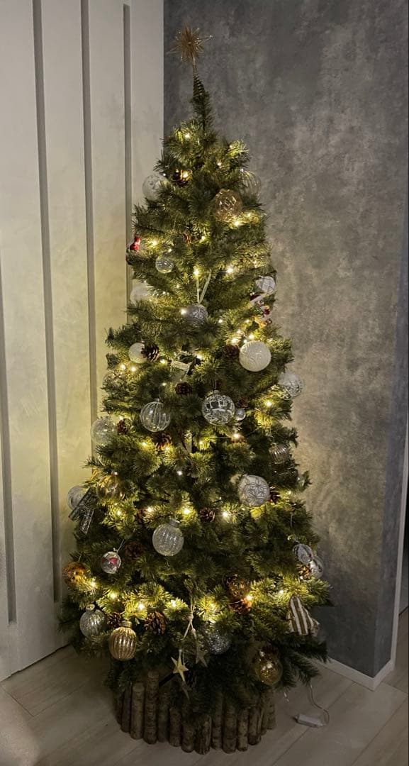 Alsace 180 クリスマスツリー LEDライト付き