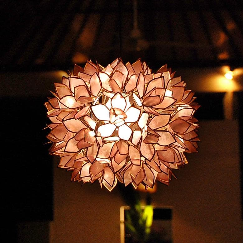 アジアン 照明 カピスシェルペンダントライト 貝殻 モダン照明器具 間接照明