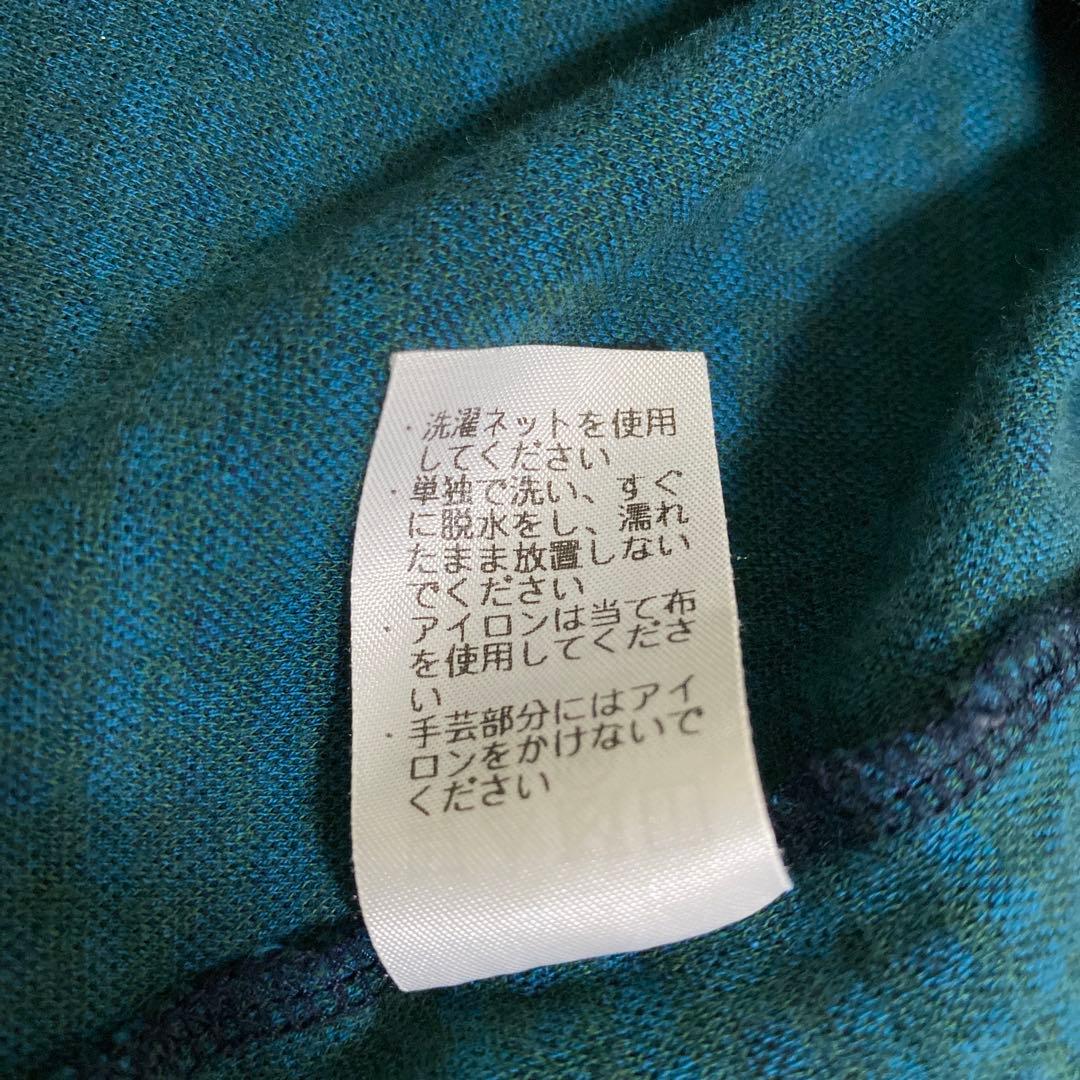 familia ファミリア　美品　ワンピース　テリア　青　チェック　100cm