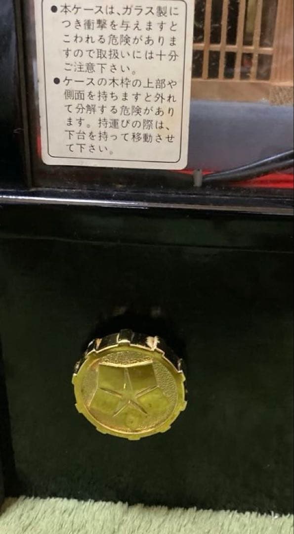 雛人形セット ガラスケース入り　オルゴール付き