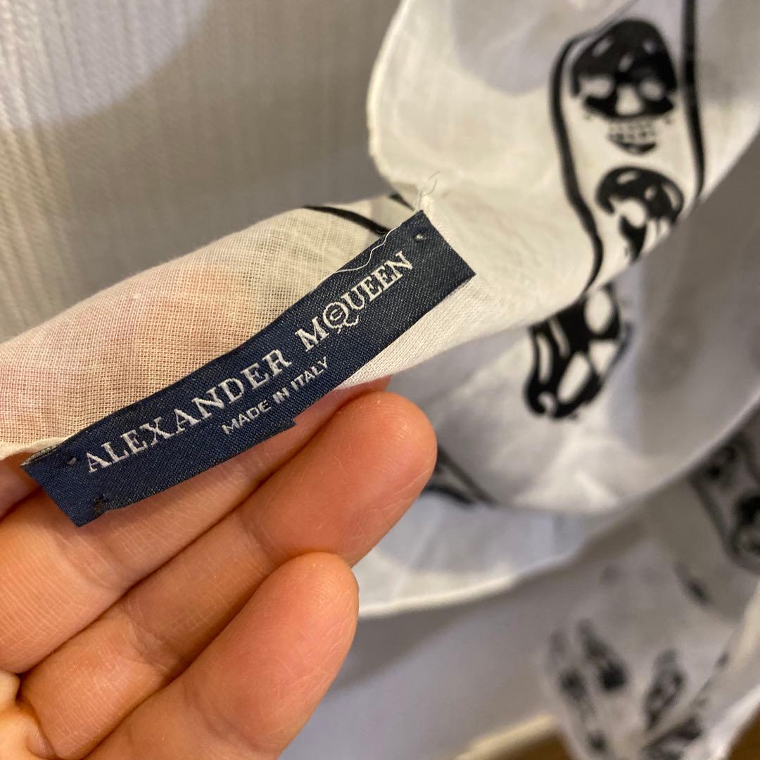 Alexander McQueen スカル柄バンダナ　ビッグ　スカーフ