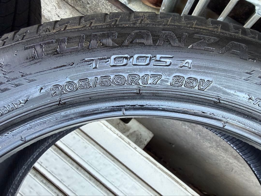 ブリヂストン トランザ T005A 205/50R17 2本中古