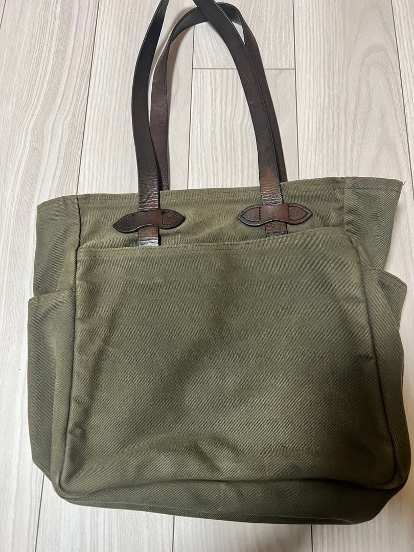 FILSON オッターグリーン オープントートバッグ