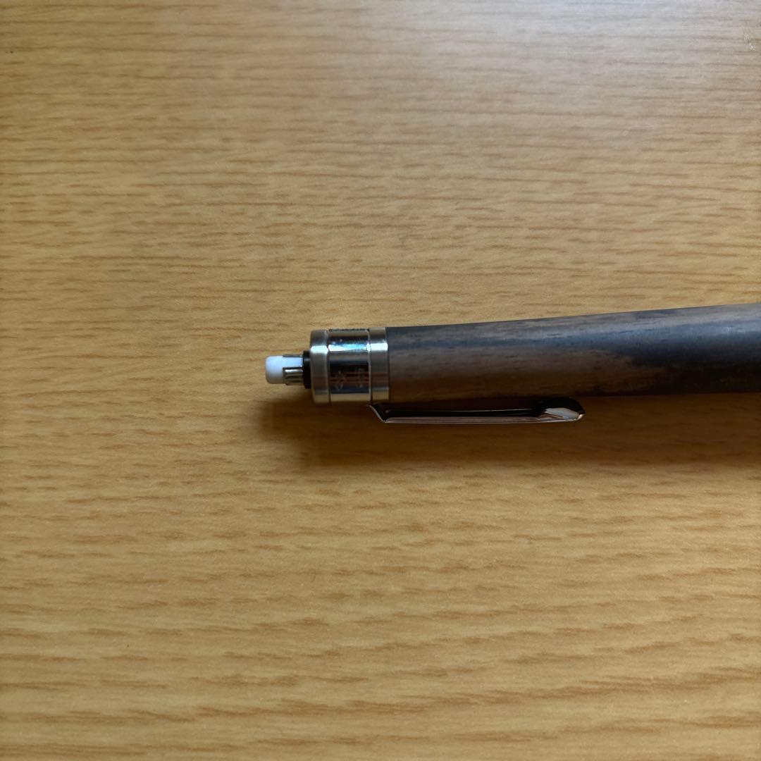 工房楔　シャーペン0.5mm 黒柿　固定式口金付き
