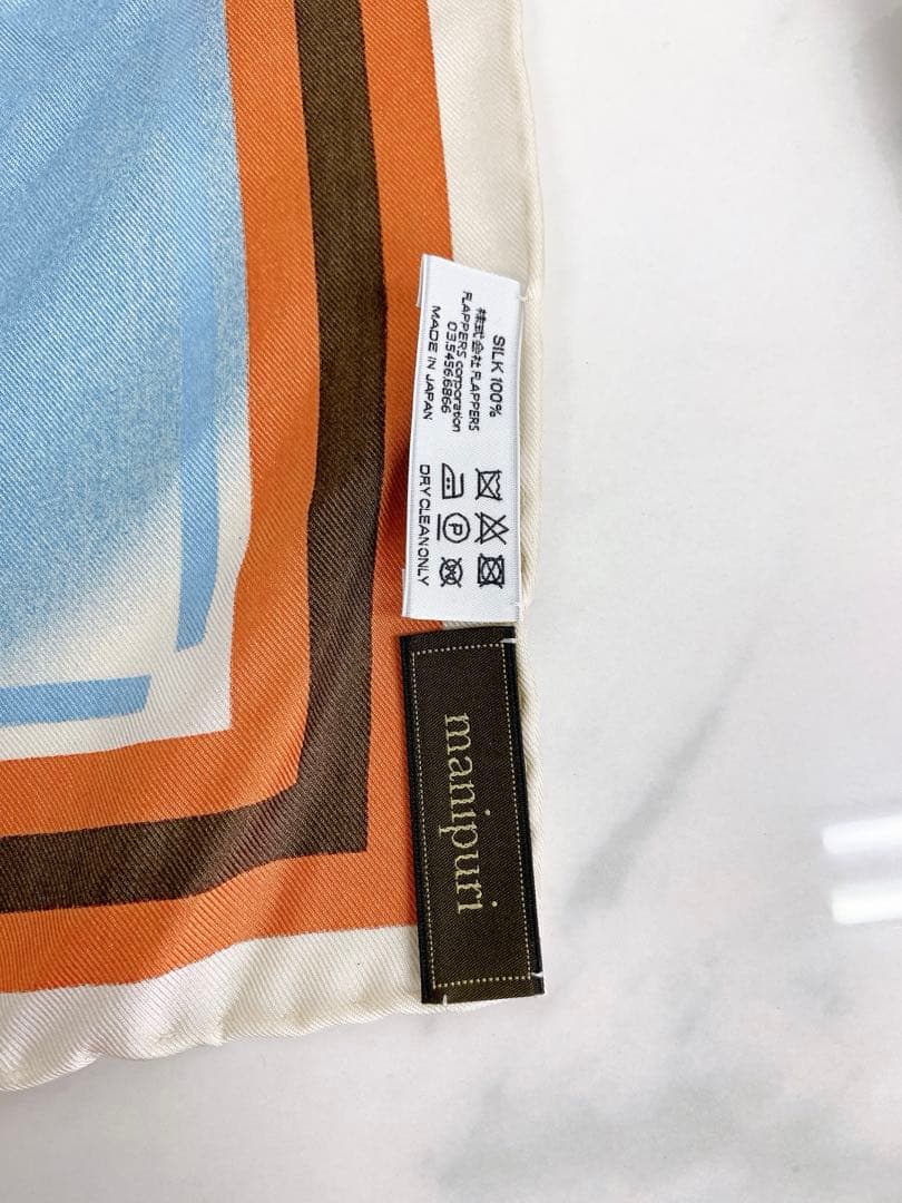 ＊シルク100% ユナイテッドアローズ　manipuri スカーフ　日本製