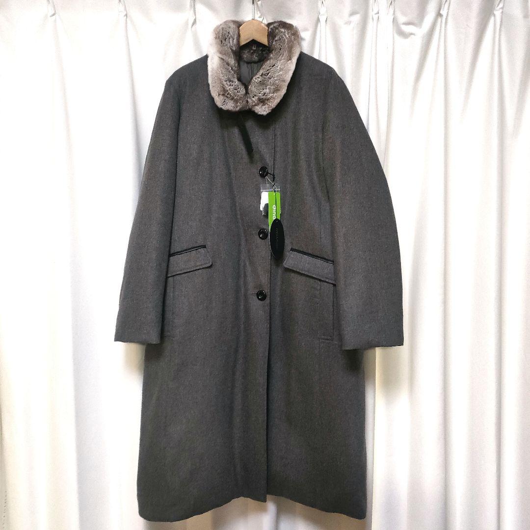 【未使用品】DAMA Collection ダウンコート オリラグ ファー付き