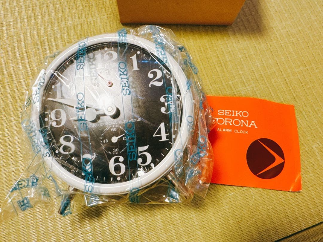 内部掃除済 SEIKO CORONA 目覚まし時計 ゼンマイ式(未使用品)
