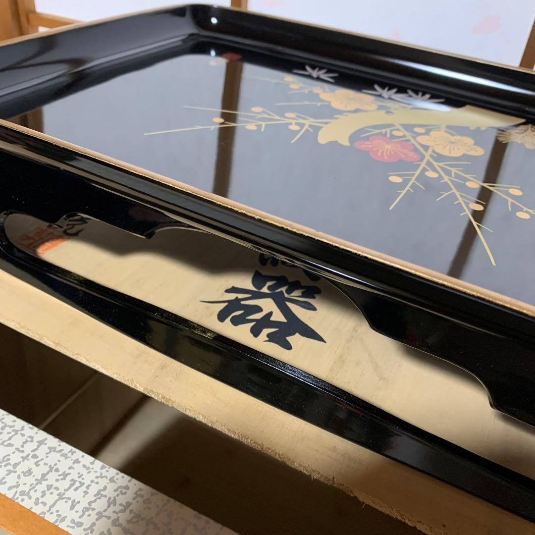 高級会津塗 おとそき 松竹梅 蒔絵師 佐藤長悦