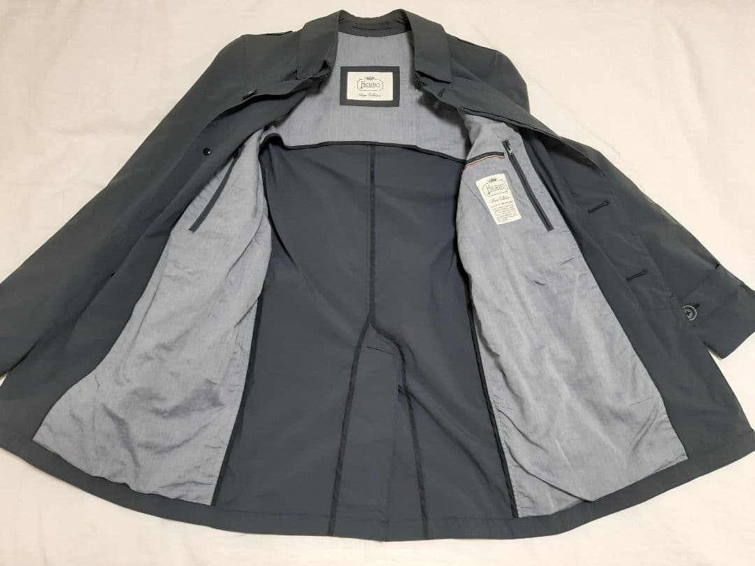 HERNO ヘルノ レインコレクション シングルトレンチ レインコート 42