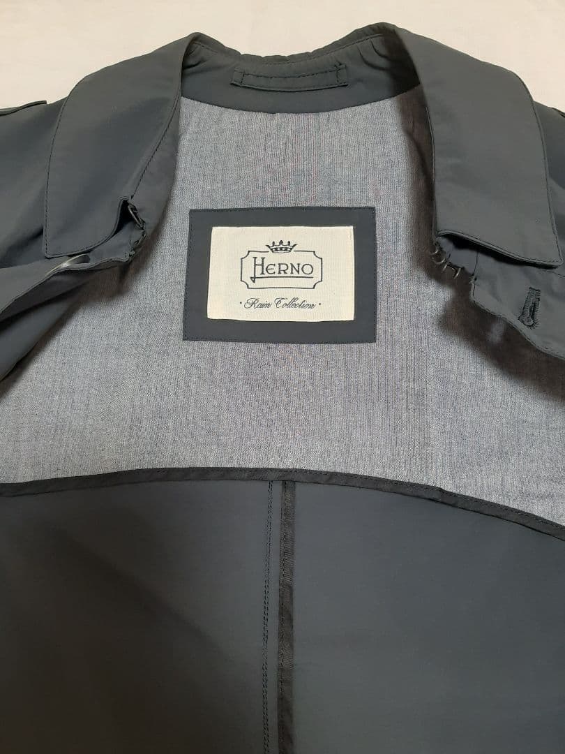 HERNO ヘルノ レインコレクション シングルトレンチ レインコート 42