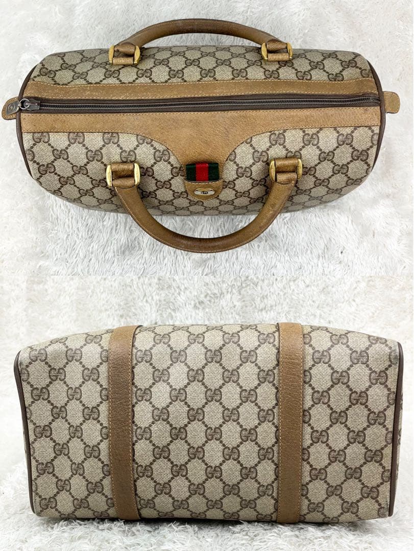 【美品】オールドグッチ シェリーライン GGスプリーム ボストンバッグ