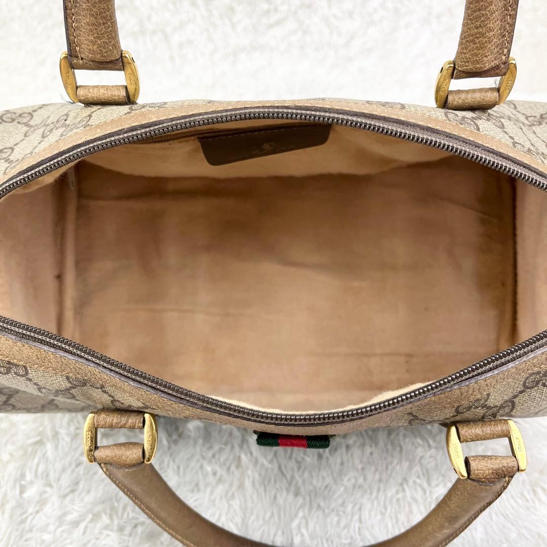 【美品】オールドグッチ シェリーライン GGスプリーム ボストンバッグ